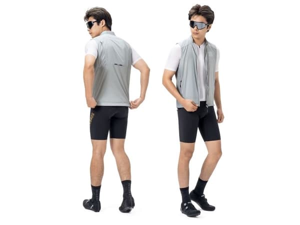 Rockbros YDMJ003 vindtett vest vår/høst str. S - hvit/grå