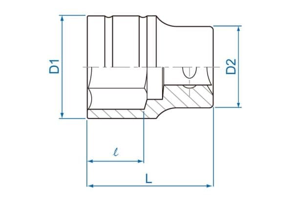 Top 4335 6-kt 1/2'' 8mm