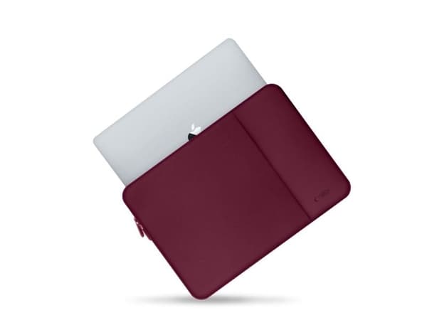 Tech-Protect neopren bærbarveske 14" - bordeaux