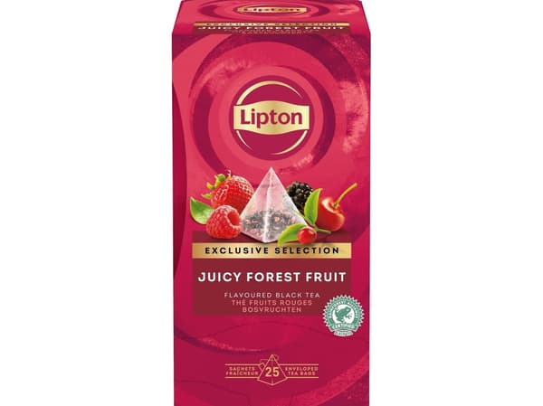 Lipton Herbata Exclusive Selection med smak av skogsbær, pyramideposer, 25 kopper/poser