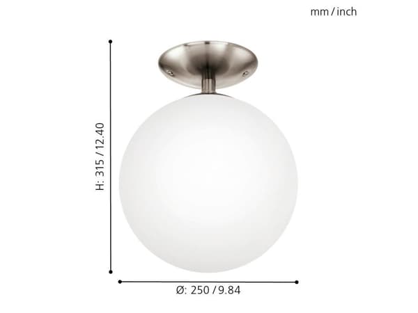 EGLO RONDO LOFT Ø250 OPAL
