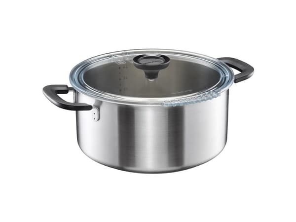 FISKARS kastrull 5L rostfritt stål med lock Functional Form
