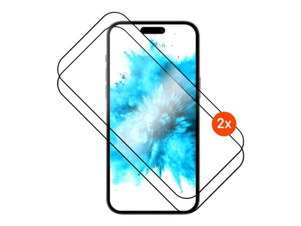 Fixed Screen protector | Apple | iPhone 17 | Tempered glass | Black | Full Cover 2.5D