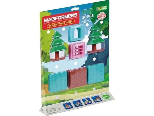 Magformers tilbehør til magnetiske klosser – Hus (798007)