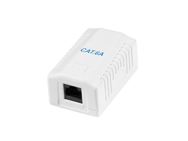 LogiLink Cat.6A Surface Mounted Box 1 x RJ45, unshielded