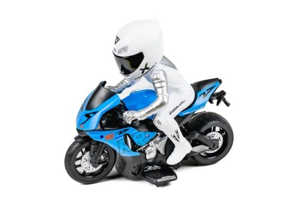 Motorcycle T-R R/C 1:10 2,4GHz w/light, blue
