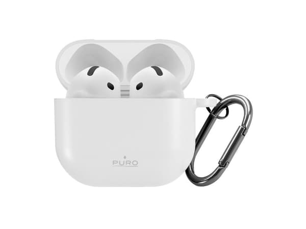 Puro Icon-etui til AirPods 4 - hvit