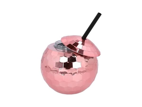 Roséguld diskokula-kopp