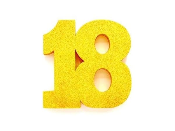 Guld borddekoration 18