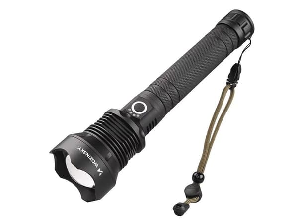 Wozinsky WLT-20W tactical flashlight 20 W 2000 lm CREE diodes IP65 with adjustable beam - black