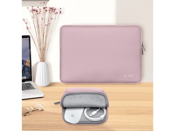 Tech-Protect Neoslim 15-16" laptopväska - rosa