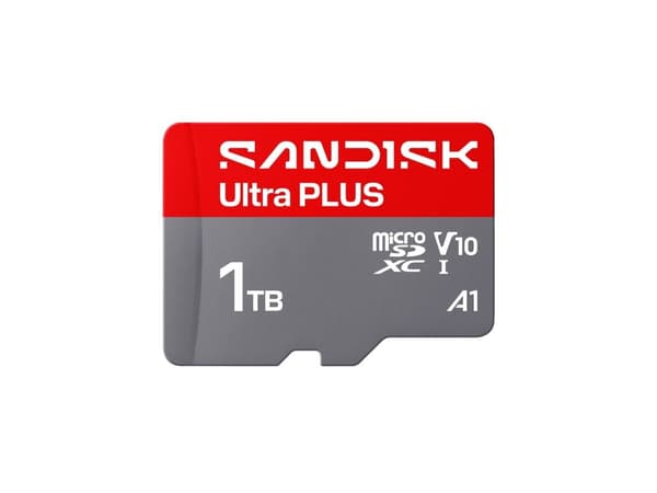 SanDisk Ultra PLUS - Flashminnekort - 1 TB - A1 / Video Class V10 / UHS-I U1 / Class10 - microSDXC UHS-I