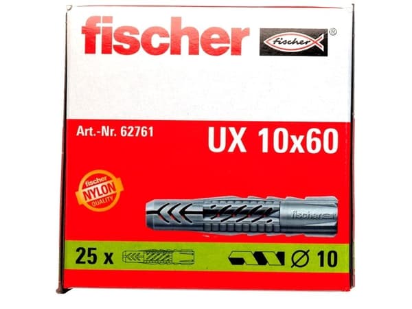 fischer allrounddybel UX 10 x 60, 25 stk.