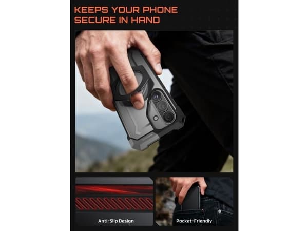 Supcase UB Grip Mag Magsafe til Galaxy S26 svart