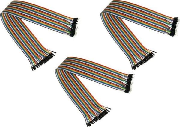 Kabelmeister JW40-020MF-3 jumpertrådar 3 st solid ledare