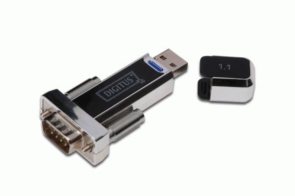 Digitus USB 1.1 Serial Adapter, USB, USB 1.1, Sort, PL-2303HX, USB, 1 Mbit/s