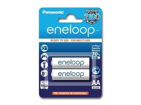 Panasonic eneloop BK-3MCCE - Batteri 2 x AA-typ - NiMH - (uppladdningsbart) - 1900 mAh