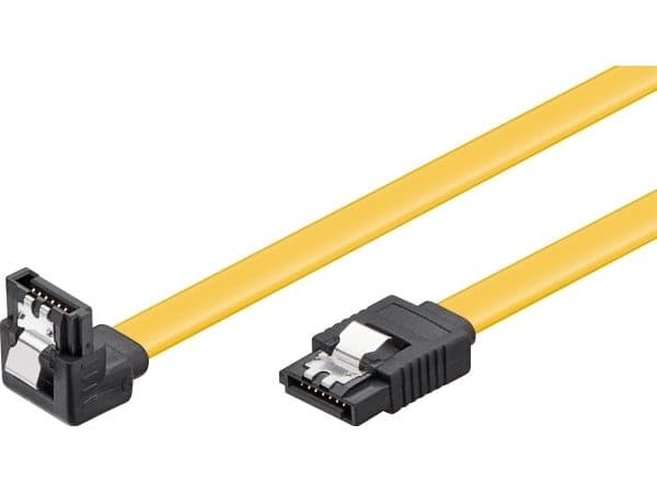 PC-datakabel, 6 Gbit, 90° klips