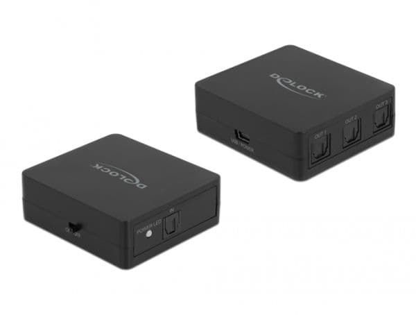 Delock - Ljudsplitter - 3 x SPDIF - skrivbordsmodell