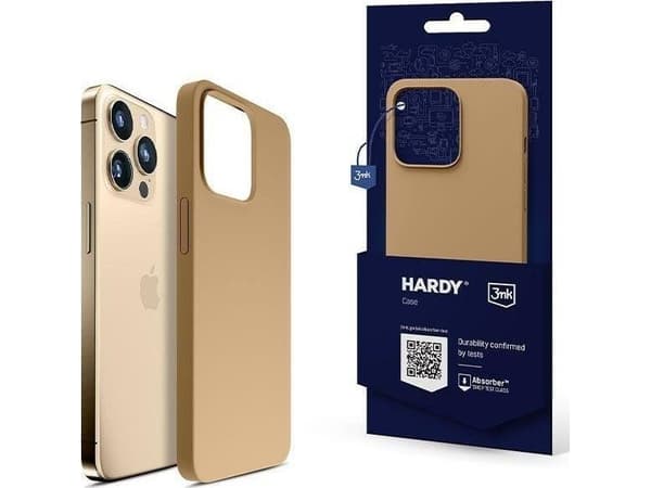 Apple iPhone 14 Pro 3mk Hardy Silicone MagCase guld