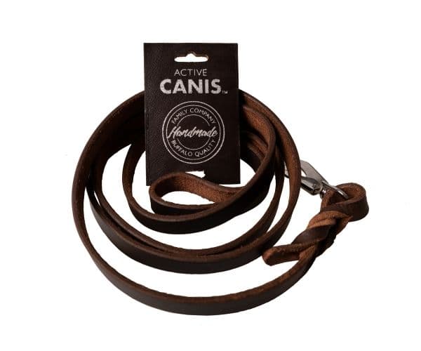 Active Canis Leather Leash (pcp hook) 1,5 x 180 brown