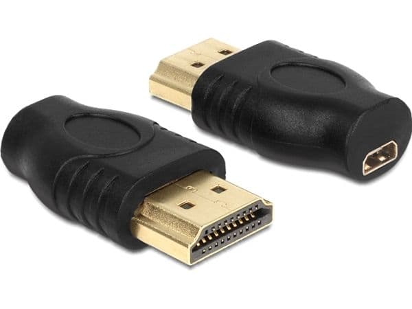 Delock - HDMI-sovitin - HDMI han til mikro HDMI hun