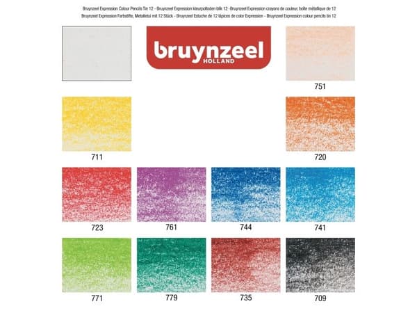 Bruynzeel 60312012, Monivärinen, 12 kpl