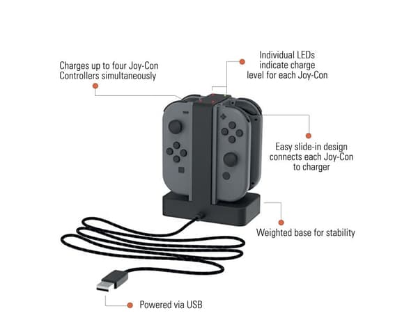 PowerA-lader for JOY-CON
