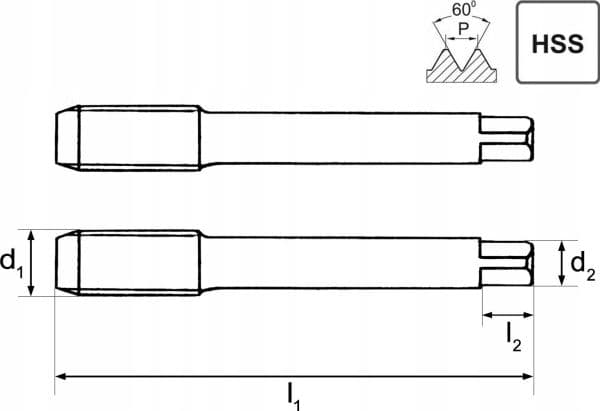 ARTPOL TRÅD M 7x1,00mm sett 2 stk.