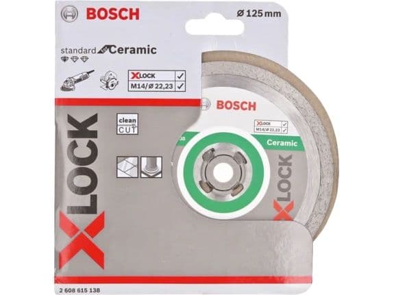 Bosch DIAMANTSKIVE X-LOCK STD CERAMIC 125XMM