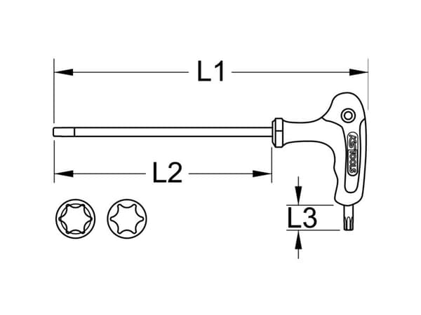 KS Tools 151.2758 Vinkelskruvmejsel