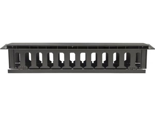 Techly I-CASE CABLE-FR2, Administrasjonspanel, Sort, 2U, 19", 48,3 cm (19"), 483 mm