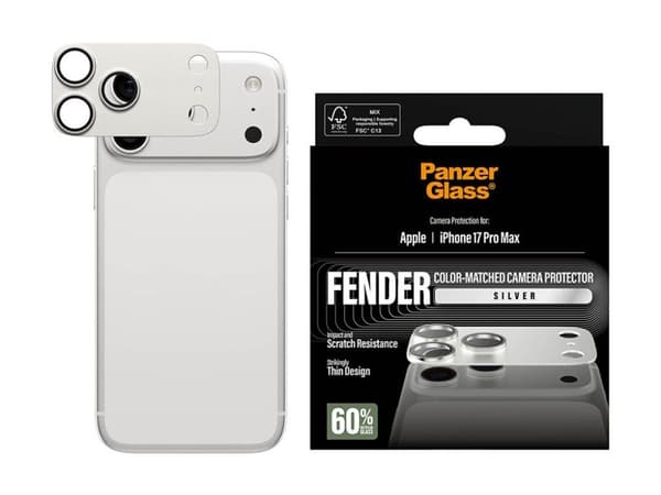 PanzerGlass Fender Camera Protector Silver iPhone 17 Pro Max
