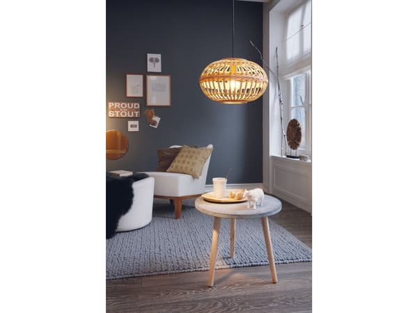 EGLO AMSFIELD PENDEL E27 Ø380 BAMBU
