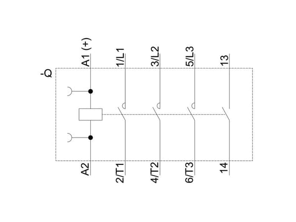 Siemens 3RT2018-2BB41 Contactor 3 x brytare 690 V/AC 1 st