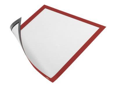 Info-ram DURABLE Duraframe Magnetic A4, röd, förpackning med 5 st