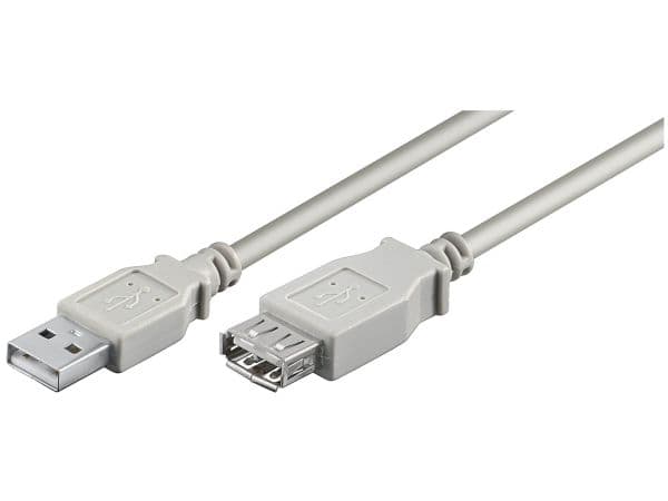 Goobay 68715, 1,8 m, USB A, USB A, USB 2.0, 0,48 Gbit/s, Grå