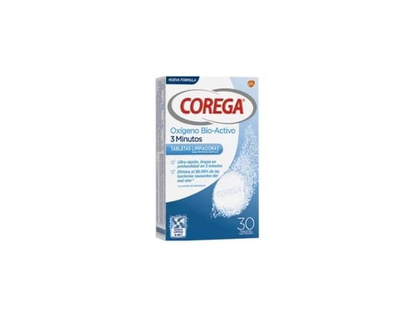 Corega Active Oxygen 3 Minutes 30 Tablets