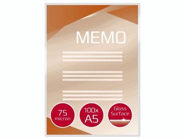 Lamineringsficka GBC A5 75 micron - (100 st.)