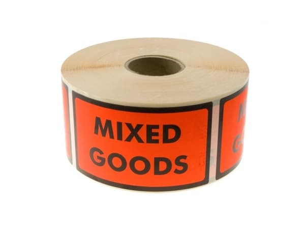 Advarselsetiketter Mixed Goods
