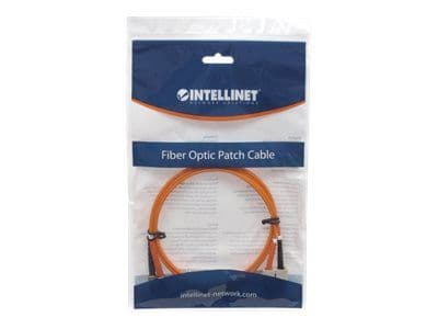 Intellinet LWL Anschlusskabel ST/SC 5m Multimode OM1 orange