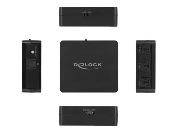 Delock - Lydsplitter - 3 x SPDIF - stasjonær