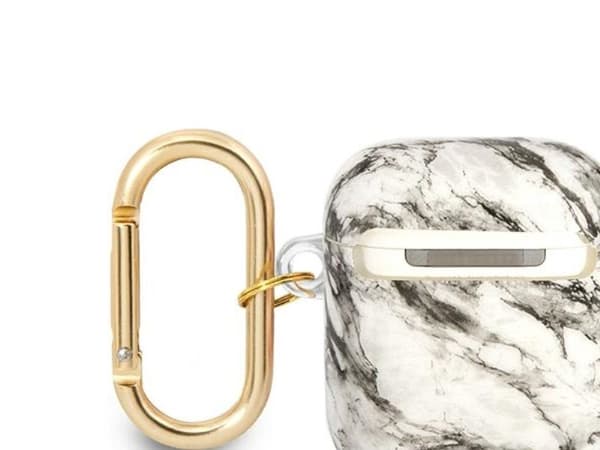 Guess GUA2HCHMAG AirPods-deksel grå/grå Marble Strap Collection