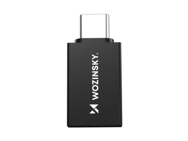 USB-adapter Wozinsky W10GY1S USB-A til USB-C svart