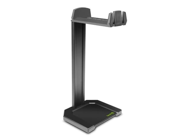 Gravity HP HTT 01 B, Hodetelefonholder, Aluminium, Plast, 480 g, Sort