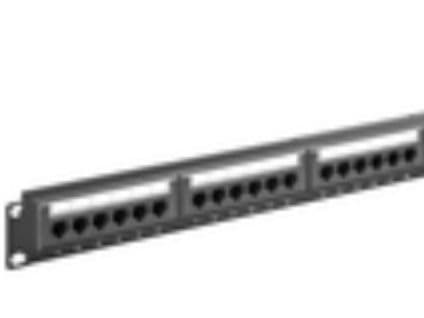 MicroConnect - Patch-panel - CAT 6 - UTP - RJ-45 X 24 - svart - 19"