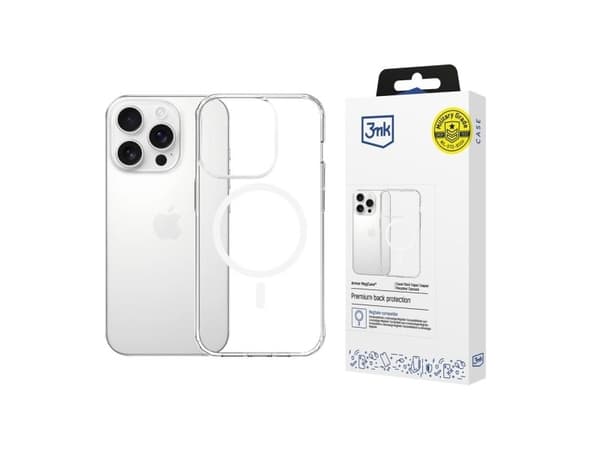 Armor MagCase for iPhone 15 Pro MagSafe gjennomsiktig