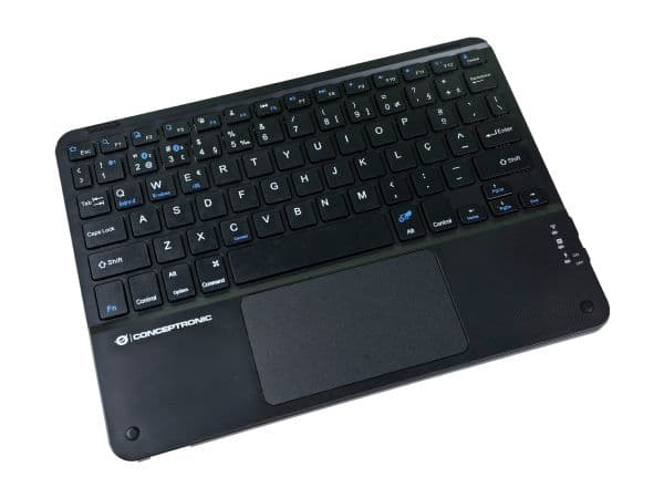 Conceptronic TOBIN01BPT, Tenkeyless (80–87 %), Langaton, Bluetooth, QWERTY, musta