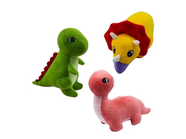 Dinosaur bamse 20cm 3-asst