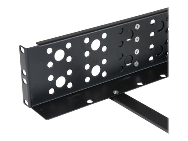 StarTech.com UNIRAILS2U, Kehikkokisko, Terästä, musta, 3,7 kg